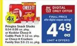 Safeway Pringles Snack Stacks or Keebler Cheez-It offer