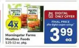 Safeway Morningstar Farms Meatless Foods offer