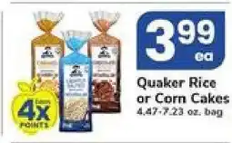Safeway Quaker Rice or Corn Cakes offer