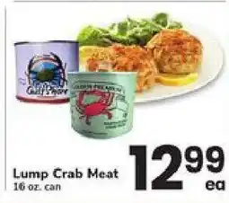 Safeway Lump Crab Meat offer
