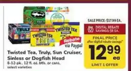 Safeway Twisted Tea, Truly, Sun Cruiser, Sinless or Dogfish Head offer
