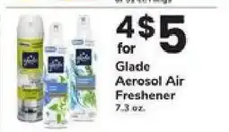 Safeway Glade Aerosol Air Freshener offer