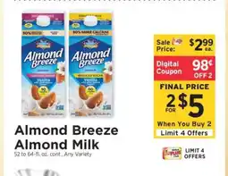 ShopRite Almond Breeze Almond Milk offer