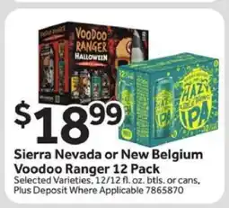 Stop&Shop Sierra Nevada or New Belgium Voodoo Ranger 12 Pack offer