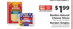 ShopRite Borden Natural Cheese Slices / Borden Singles offer