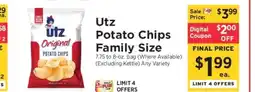 ShopRite Utz Potato Chips Family Size offer