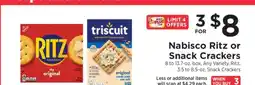 ShopRite Nabisco Ritz or Snack Crackers offer