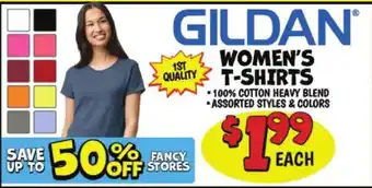 Gildan women's t-shirts