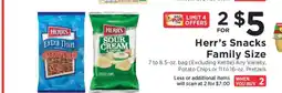 ShopRite Herr's Snacks Family Size offer