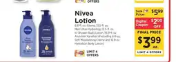 ShopRite Nivea Lotion offer