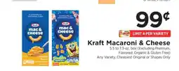 ShopRite Kraft Macaroni & Cheese offer