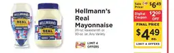 ShopRite Hellmann's Real Mayonnaise offer