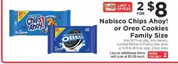 ShopRite Nabisco Chips Ahoy! or Oreo Cookies Family Size offer