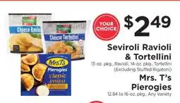 ShopRite Seviroli Ravioli & Tortellini, Mrs. T’s Pierogies offer