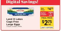 ShopRite Land O Lakes Cage Free Large Eggs offer