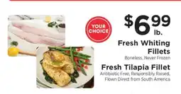 ShopRite Fresh Whiting Fillets or Fresh Tilapia Fillet offer