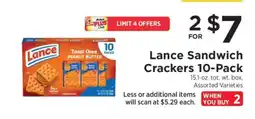 ShopRite Lance Sandwich Crackers 10-Pack offer