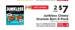 ShopRite Junkless Chewy Granola Bars 6-Pack offer