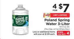 ShopRite Poland Spring Water 3-Liter offer