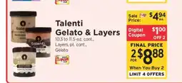 ShopRite Talenti Gelato & Layers offer