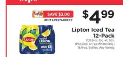 ShopRite Lipton Iced Tea 12-Pack offer