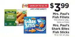 ShopRite Mrs. Paul's Fish Fillets offer