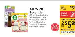 ShopRite Air Wick Essential offer