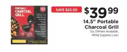 ShopRite 14.5” Portable Charcoal Grill offer