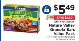 ShopRite Nature Valley Granola Bars Value Pack offer