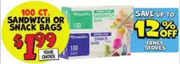 Ollie's Dynamic sandwich or snack bags offer