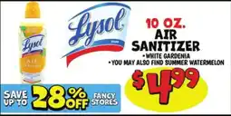 Ollie's Lysol air sanitizer offer