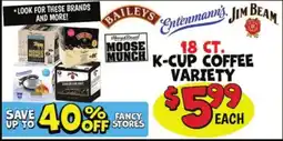Ollie's Baileys Entenmann's Jim Beam K-Cup Coffee Variety offer