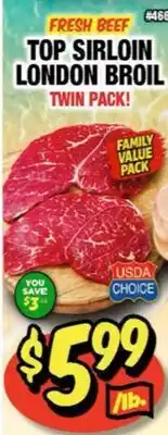 Western Beef TOP SIRLOIN LONDON BROIL offer