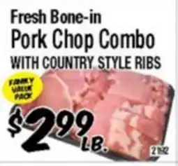 Western Beef Fresh Bone-in Pork Chop Combo WITH COUNTRY STYLE RIBS offer