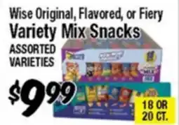 Western Beef Wise Original, Flavored, or Fiery Variety Mix Snacks offer