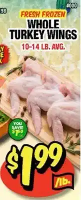 Western Beef FRESH FROZEN WHOLE TURKEY WINGS offer