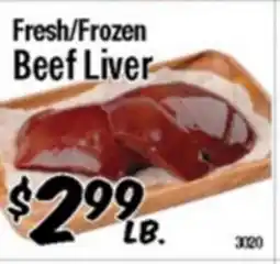 Western Beef Fresh/Frozen Beef Liver offer