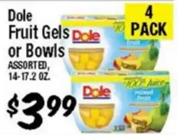 Western Beef Dole Fruit Gels or Bowls offer