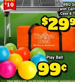 Western Beef BBQ Game with Carry Case & Tongs offer