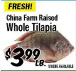 Western Beef China Farm Raised Whole Tilapia offer