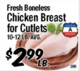 Western Beef Fresh Boneless Chicken Breast for Cutlets offer