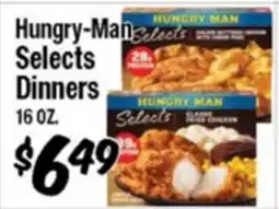 Western Beef Hungry-Man Selects Dinners offer
