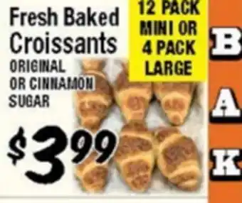 Western Beef Fresh Baked Croissants offer