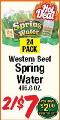 Western Beef Western Beef Spring Water offer