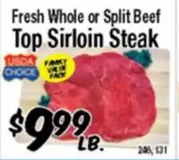 Western Beef Fresh Whole or Split Beef Top Sirloin Steak offer