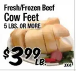 Western Beef Fresh/Frozen Beef Cow Feet offer