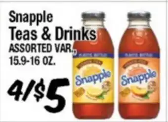 Western Beef Snapple Teas & Drinks offer