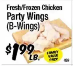Western Beef Fresh/Frozen Chicken Party Wings (B-Wings) offer