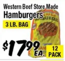 Western Beef Western Beef Store Made Hamburgers offer