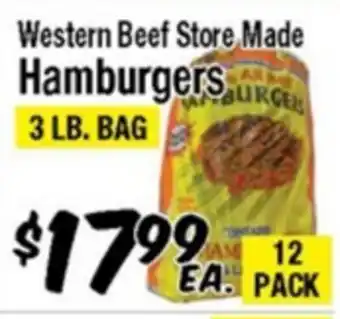 Western Beef Western Beef Store Made Hamburgers offer